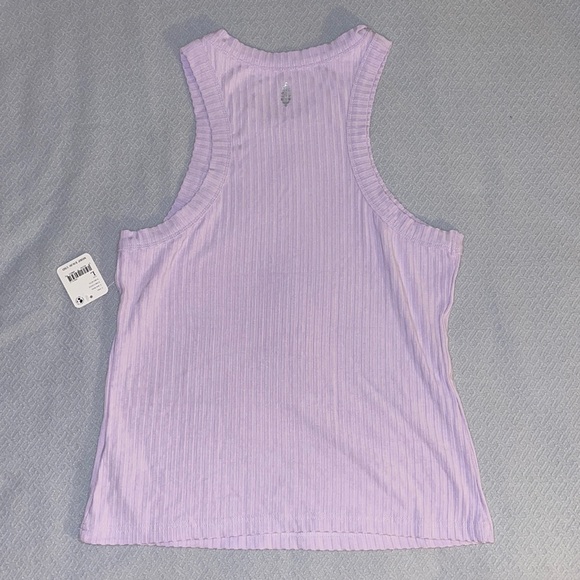 NWT Free People Movement Ribbed Lavender Racerback Tank Top - Picture 9 of 9